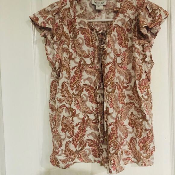 NWOT Women's RACHEL Rachel Roy Paisley Blouse‎ - Size Small Multicolored - Picture 4 of 7